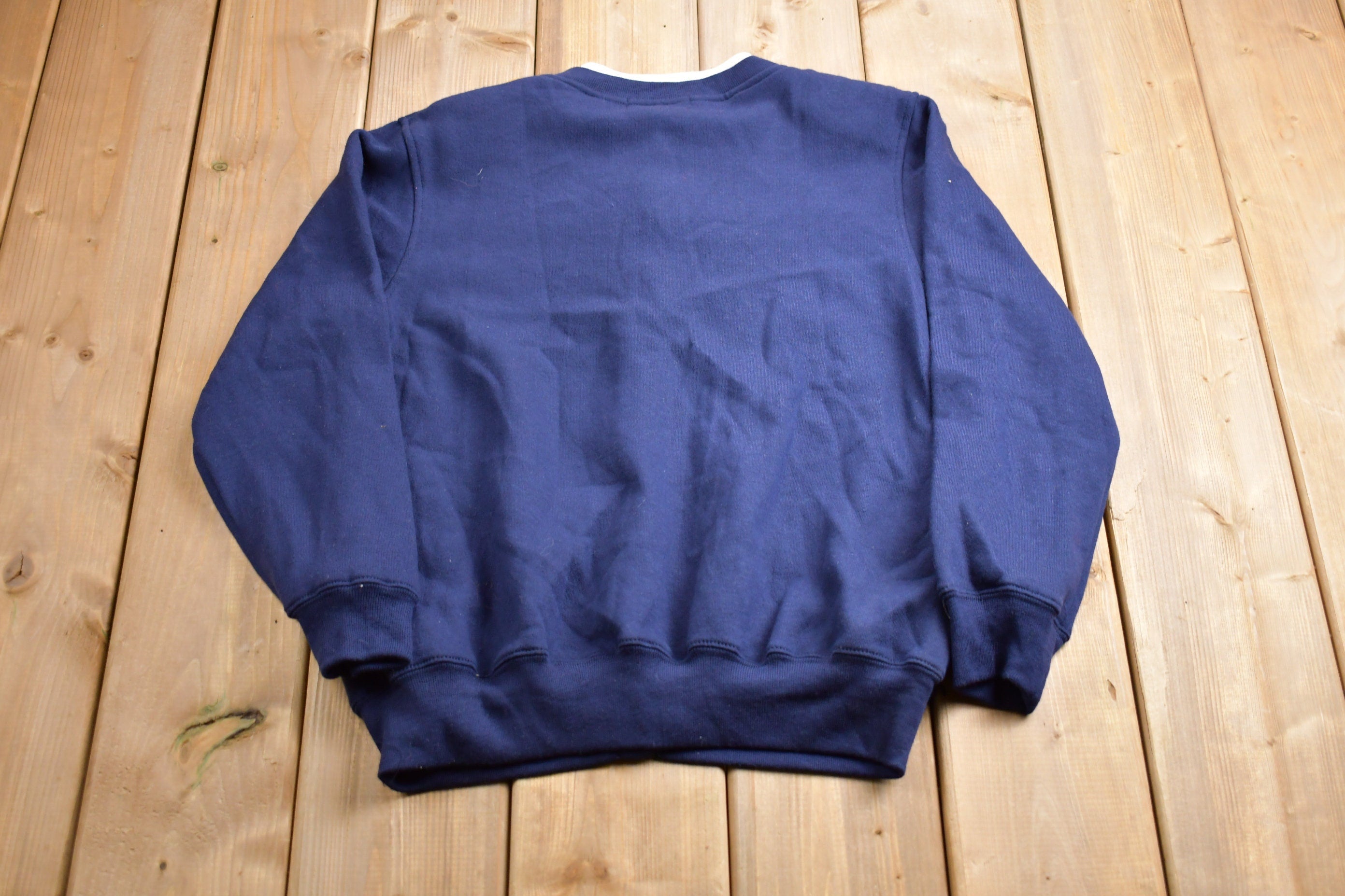 Vintage 1990s Bonnie Evans Wing Embroidered Fleece Sweater