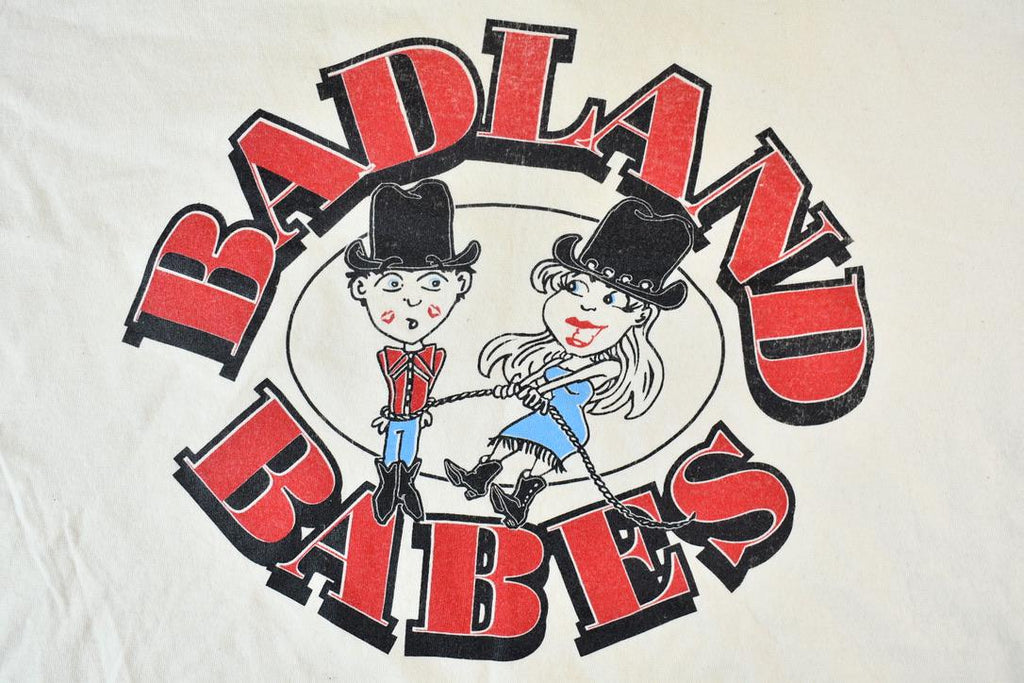 Vintage 1990s Badland Babes Old West Cowboys Graphic T-Shirt