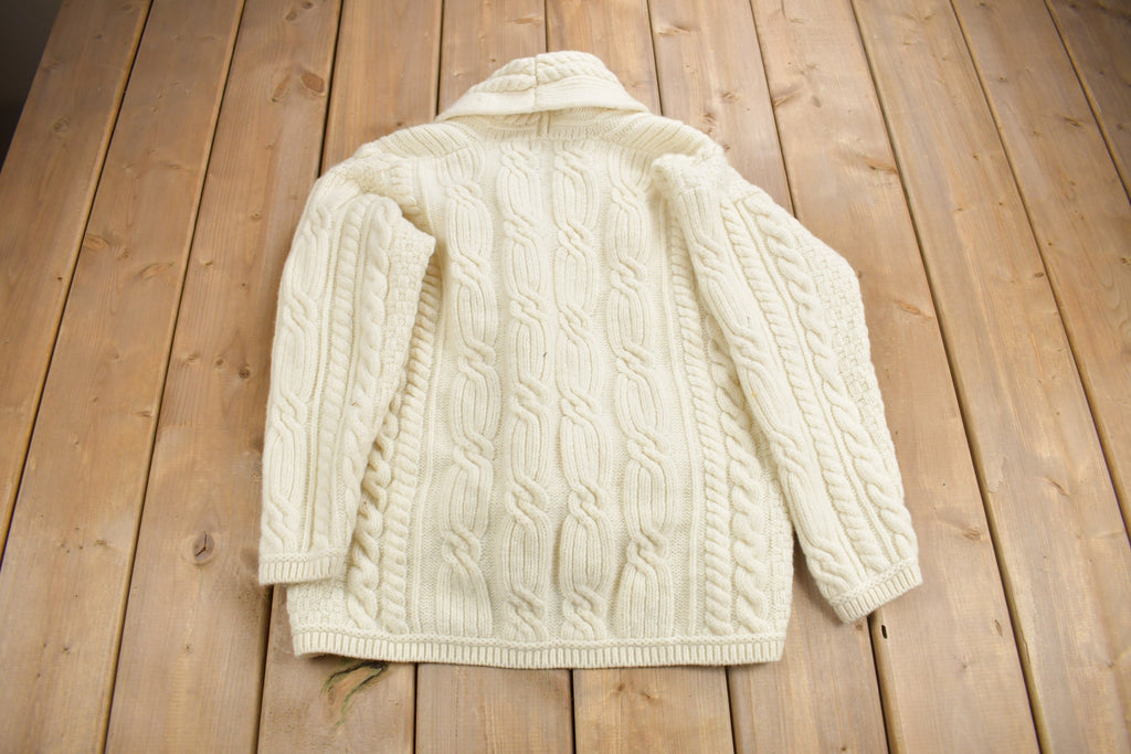 Vintage 1980s Blarney Woolen Mills Cable Knit Sweater