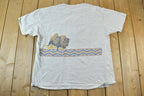 Vintage 1990s Buffalo Soldiers AOP Custer SD Souvenir Single Stitch Graphic Print T-Shirt
