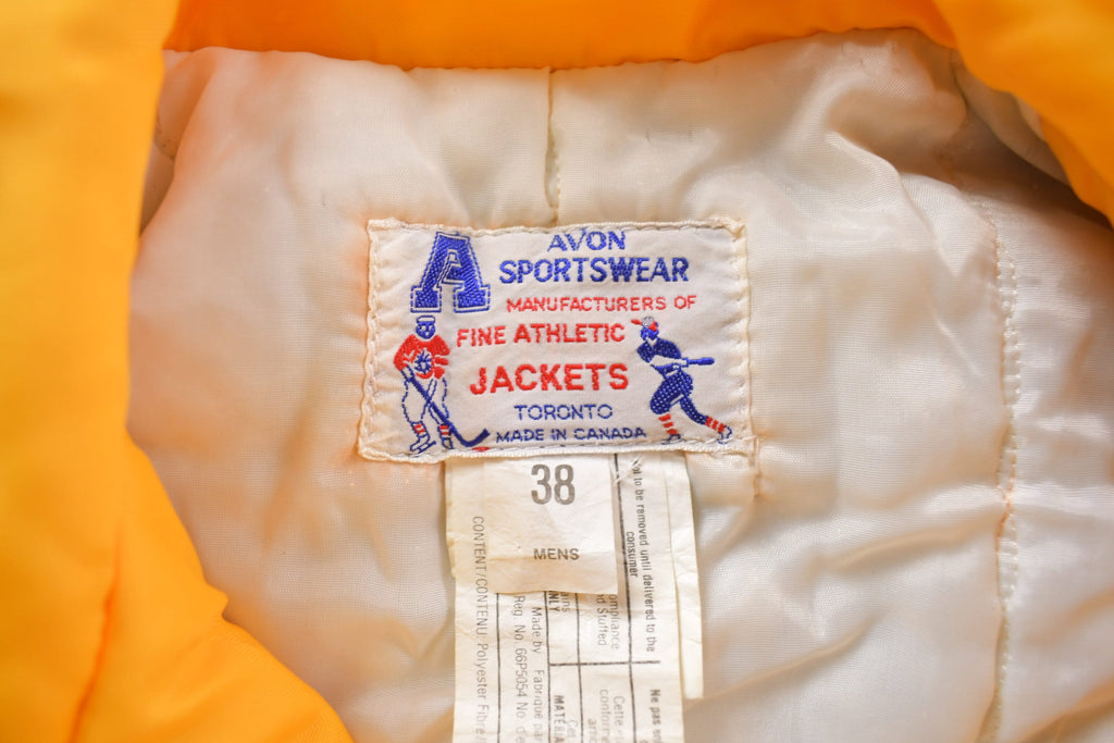 Vintage 1970 Embroidered Vikings Football Bomber Bomber Jacket