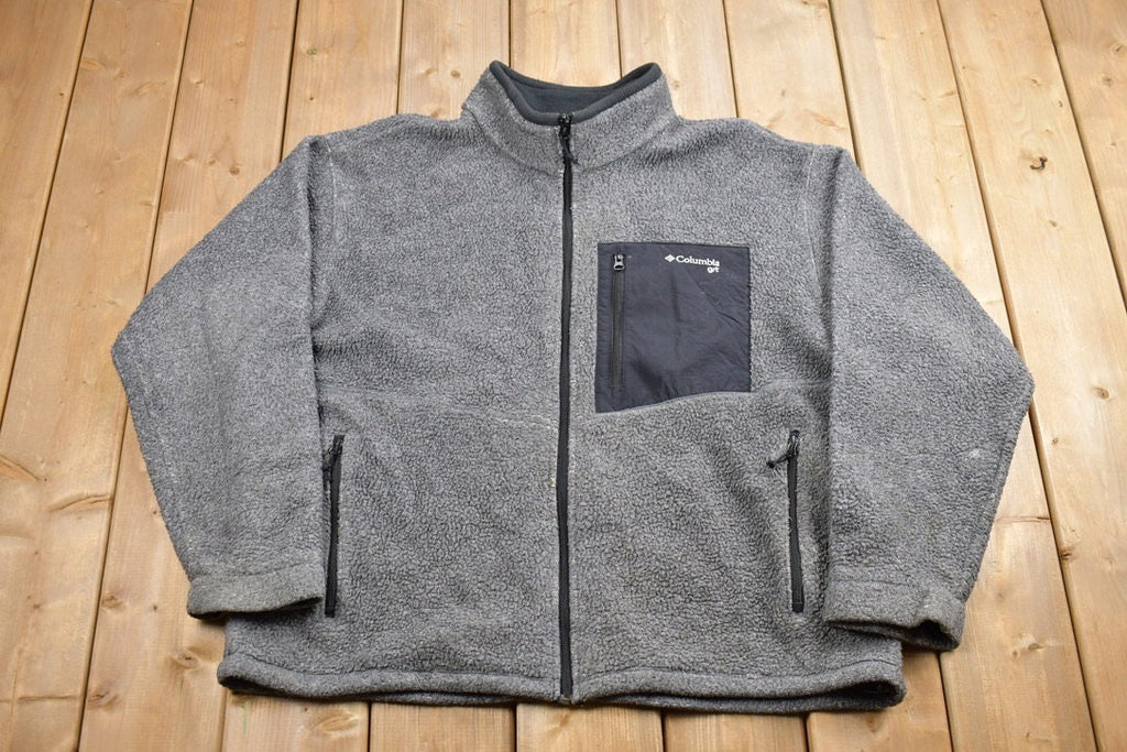 Vintage 1990s Columbia Fleece Zip Up Sweater