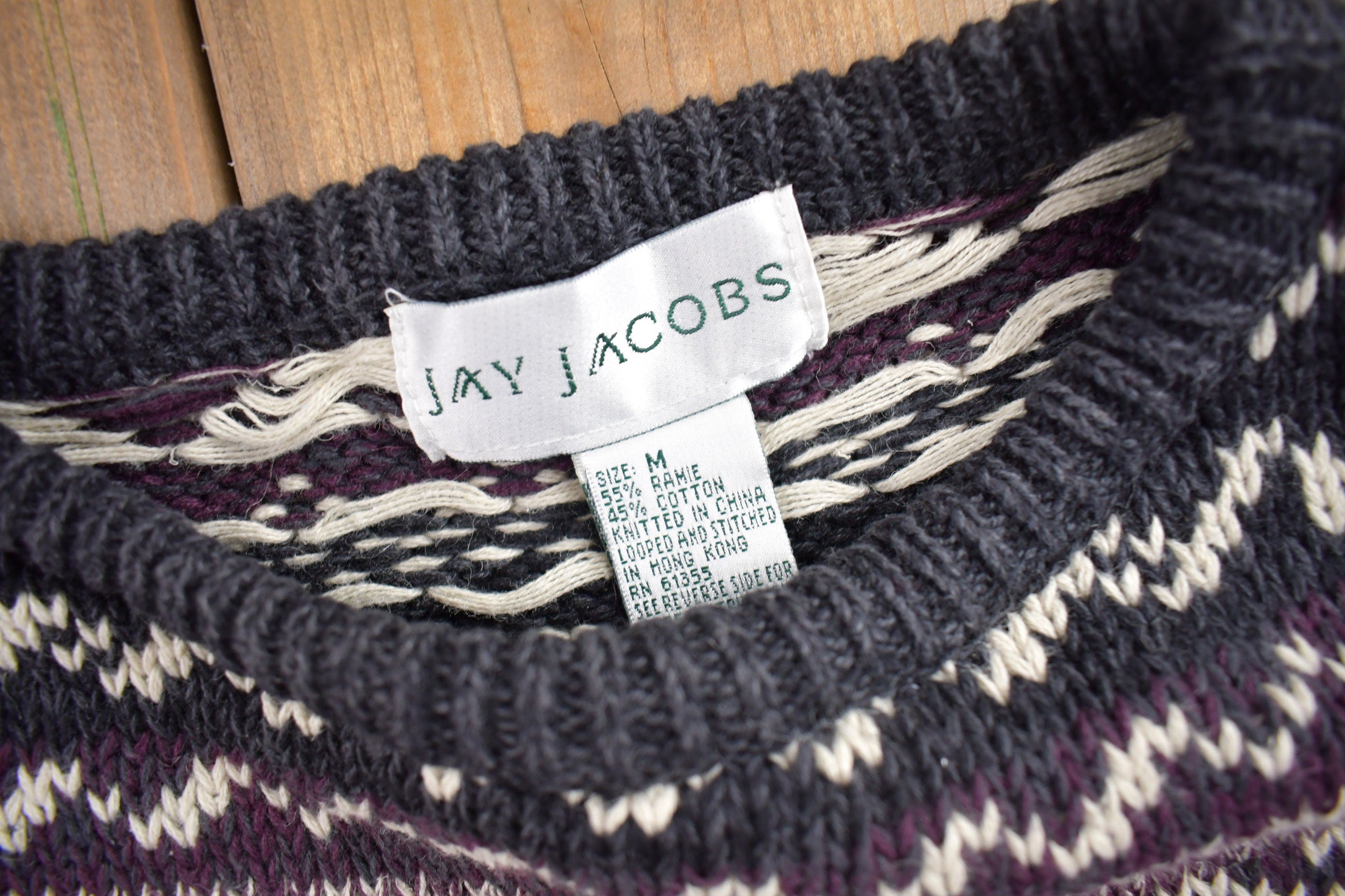 Vintage 1990s Jay Jacobs Knit Crewneck Sweater