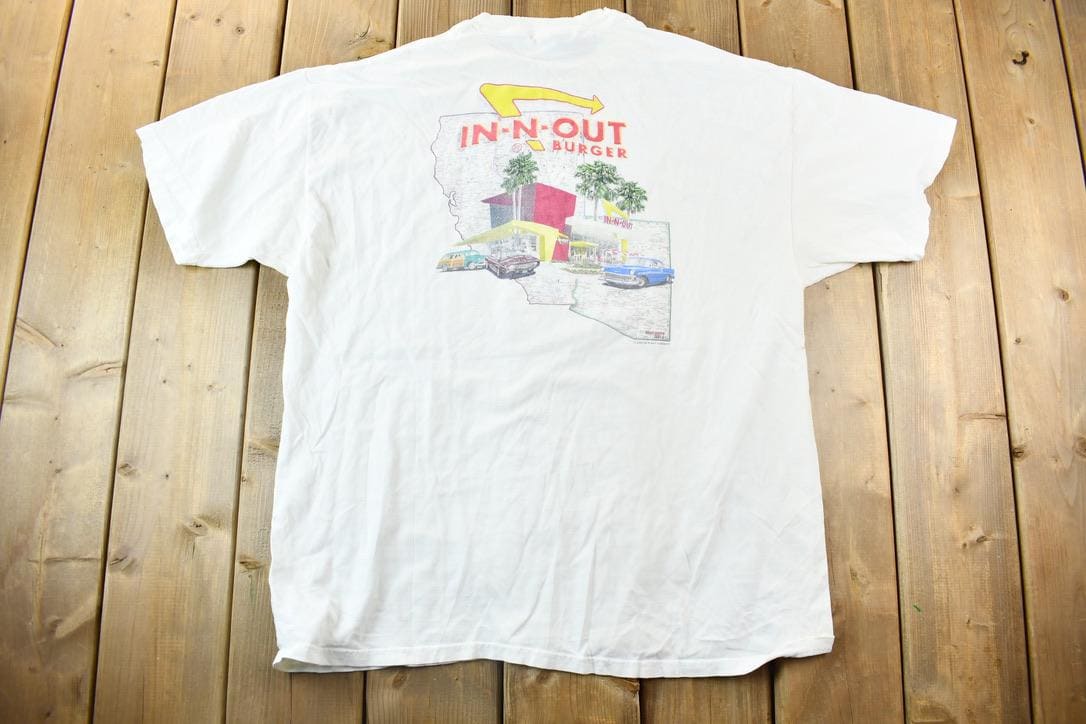 Vintage 2000 In-N-Out Burger California Promo T-Shirt
