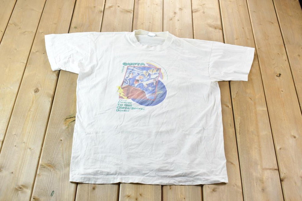 Vintage 1990s Single Stitch Graphic T-Shirt Made In USA