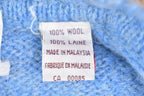 Vintage 1980s Knitted V Neck Sweater