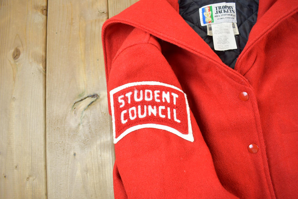 Vintage 1983 Stillwater Student Council Wool Varsity Jacket