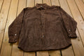 Vintage 1990s Leather Button Up Jacket