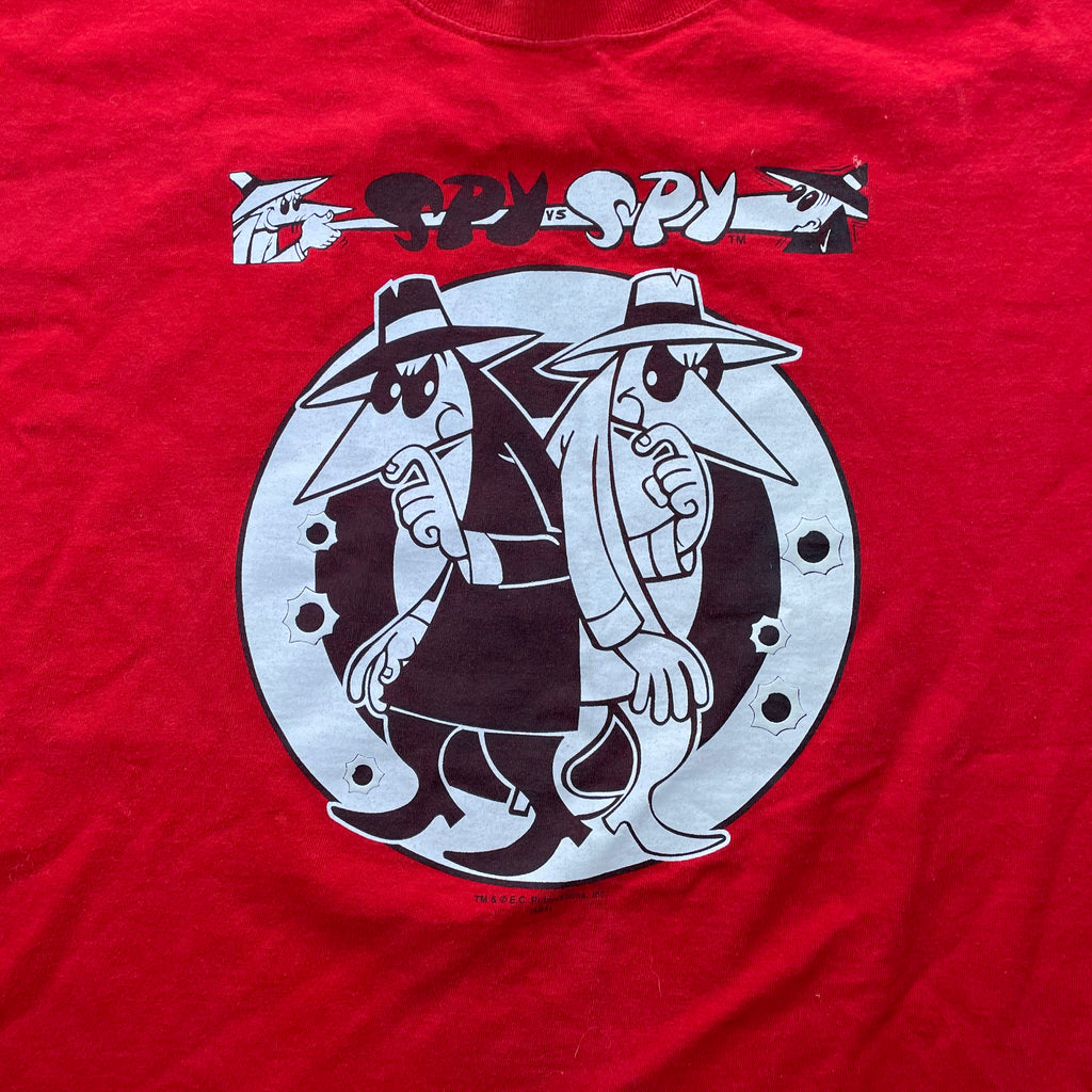 Vintage 2001 Spy Vs Spy Mad Magazine Cartoon T-Shirt