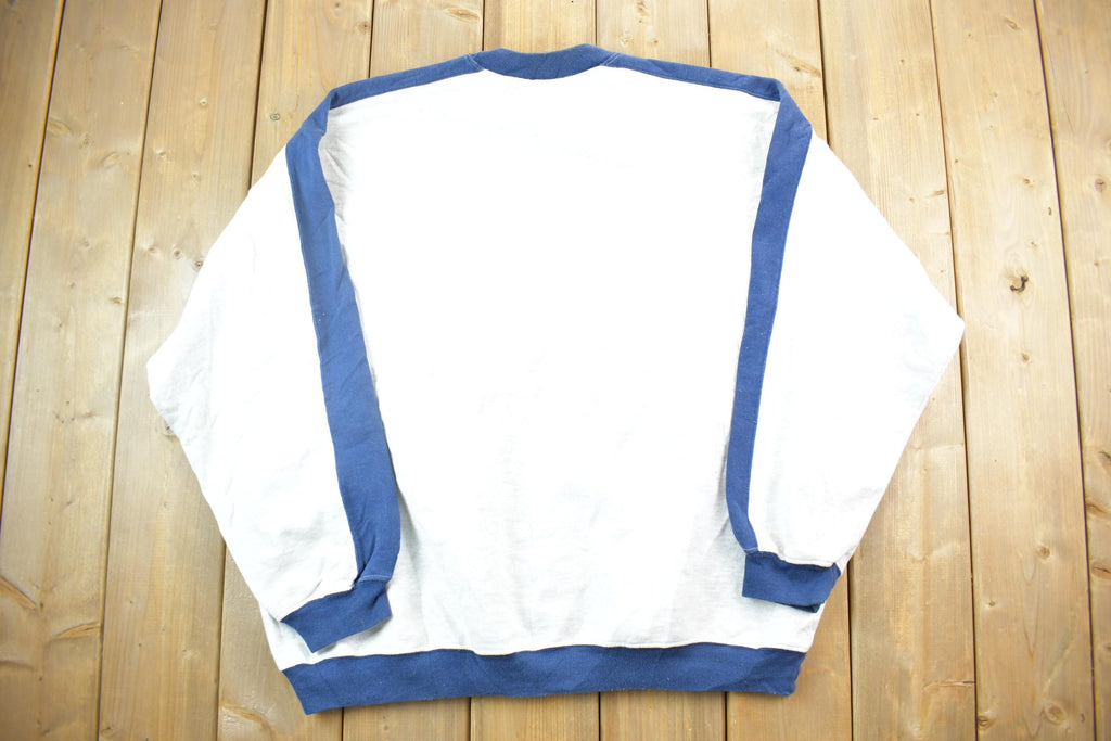 Vintage 1990s Mondetta USA 14 Sport Crewneck Sweatshirt / 90s Crewneck / Made In USA / Streetwear / Embroidered