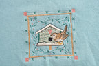 Vintage 1990s Stitchery Studio Birdhouse Theme Crewneck Sweater