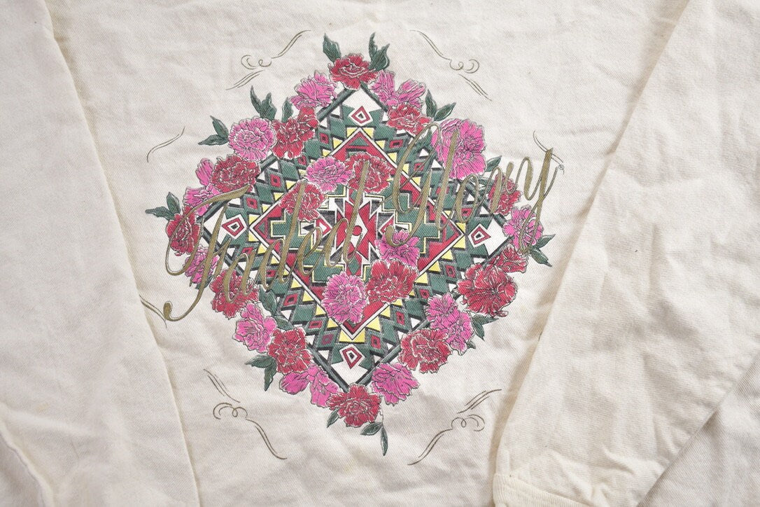 Vintage 1990s Cute Floral Crewneck Sweater