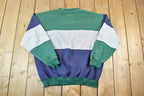 Vintage 1990s Knights Of Round Table Colour Block Crewneck Sweatshirt