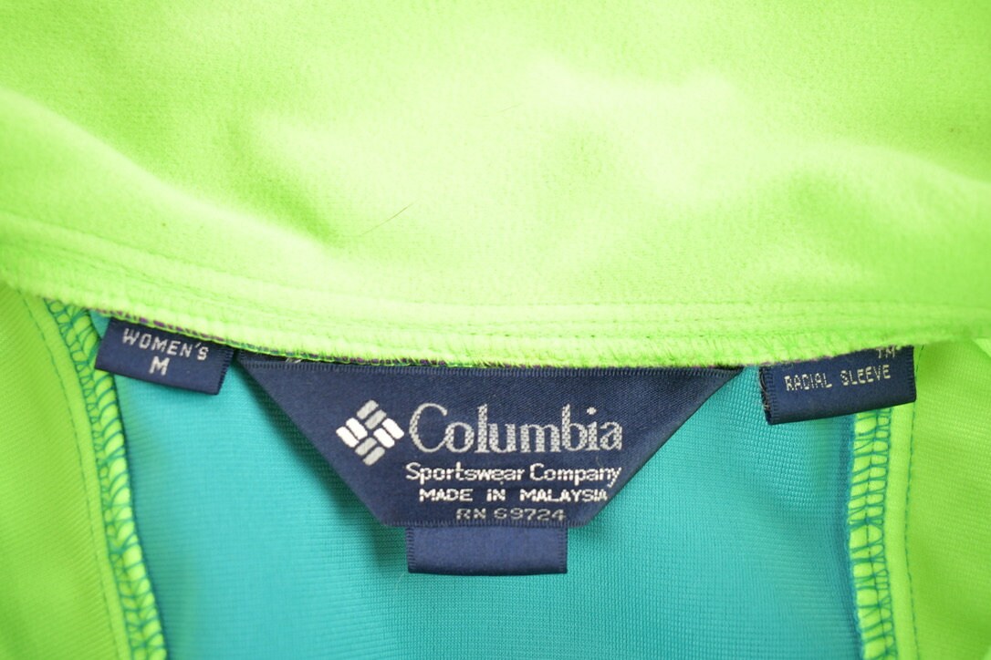 Vintage 1990s Columbia Fleece Zip Up Sweater
