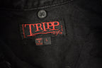 Vintage 1990s Tripp NYC Goth Style Button Up Jacket  Biker Jacket  NYC Streetwear  Vintage Tripp  Gothic