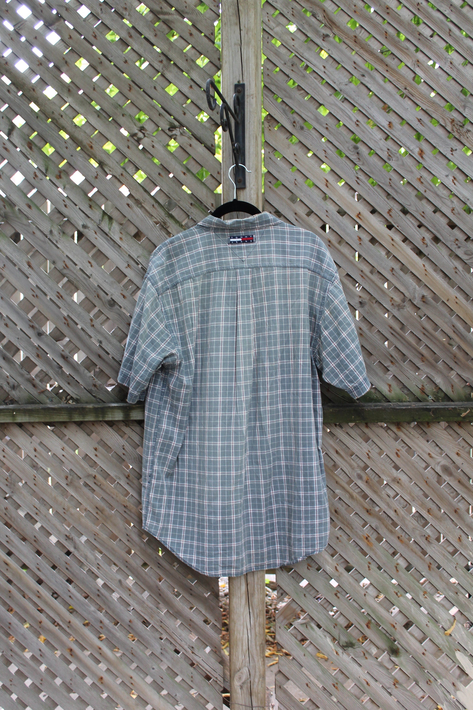 Vintage 1990S Tommy Hilfiger Tommy Jeans Button Up Plaid Shirt