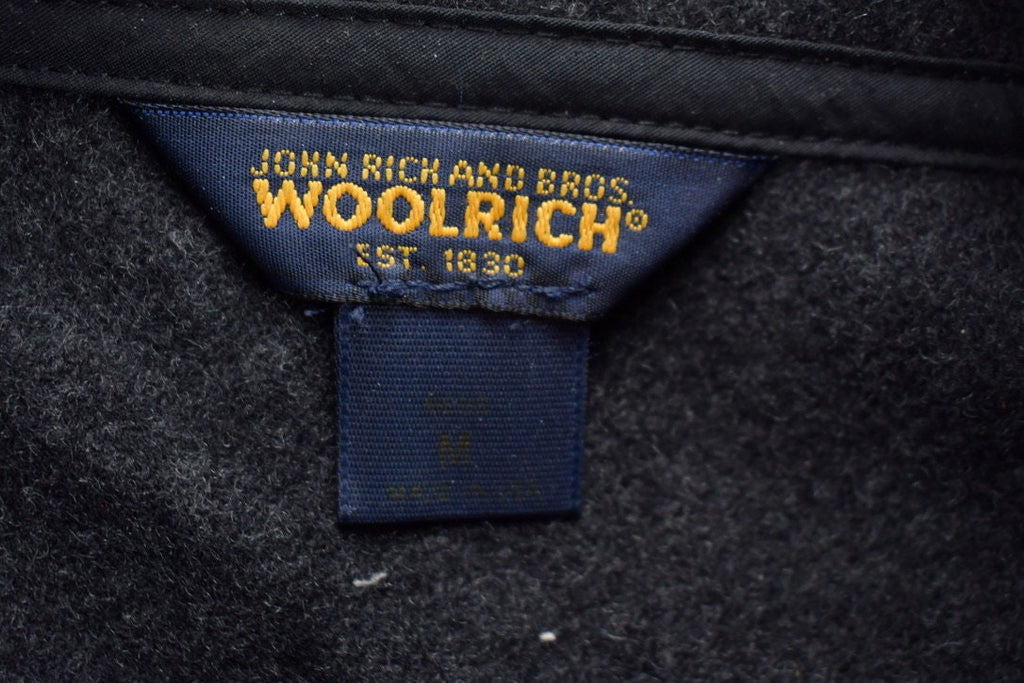 Vintage 1990s Woolrich Half Zip Wool Knit Sweater