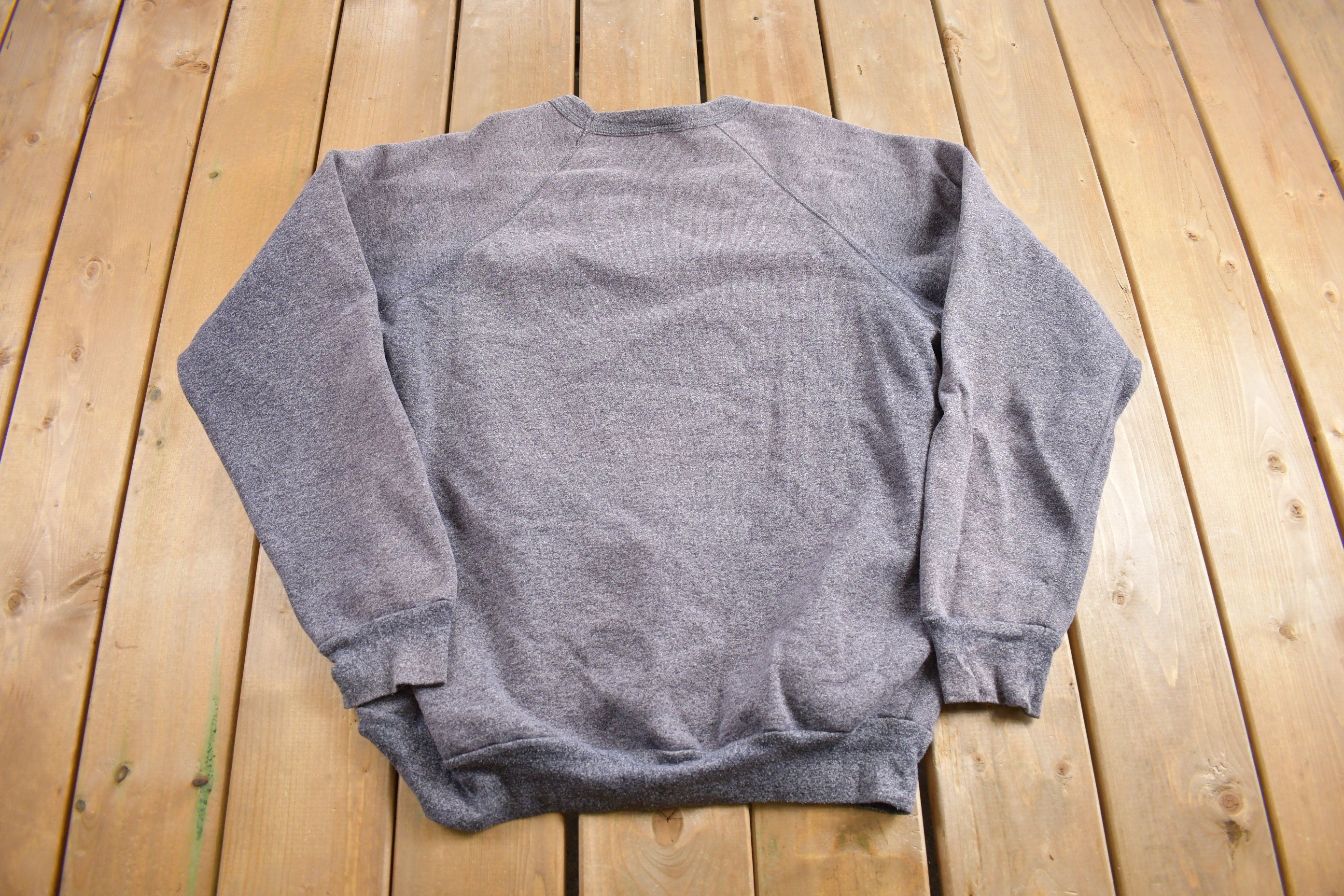 Vintage 1990s Cotton Ginny Blank Raglan Crewneck Sweatshirt