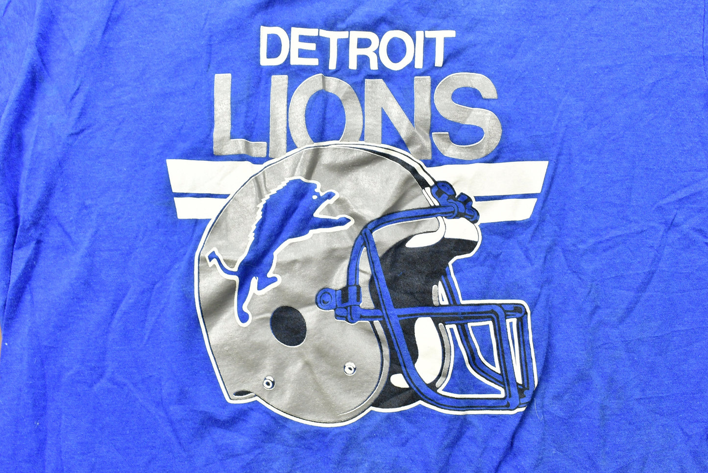 Vintage 1980s Detroit Lions NFL Graphic T-Shirt / Single Stitch / Made In USA / 90s Streetwear / Athleisure / Sportswear