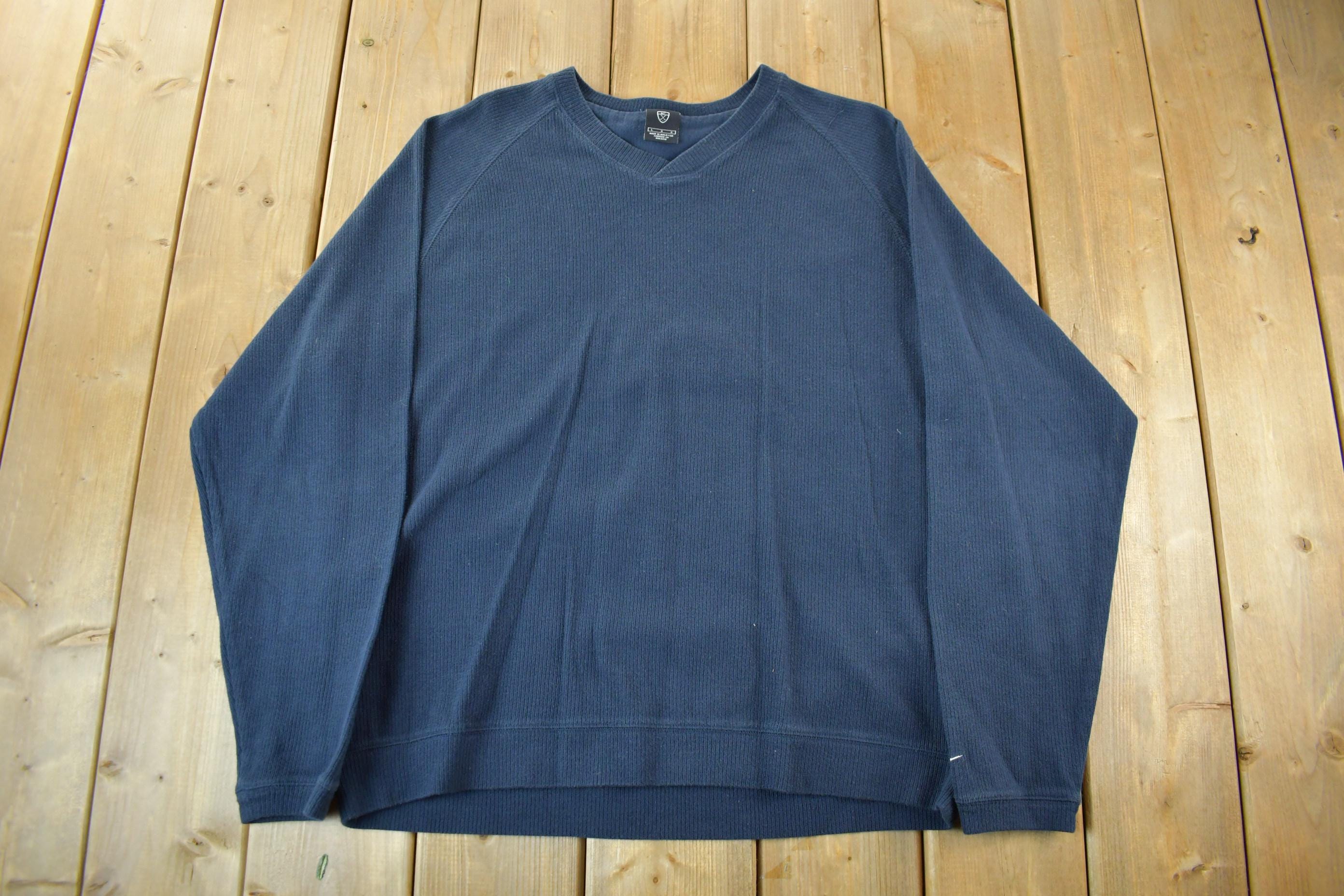 Vintage 1990s Nike Golf Knit V Neck Sweater Men's Large