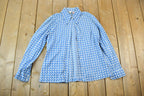 Vintage 1960s Abstract Pattern Button Up Fancy Style Shirt