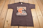 Vintage 1980s Cleveland Browns Logo 7 NFL Football Graphic T Shirt