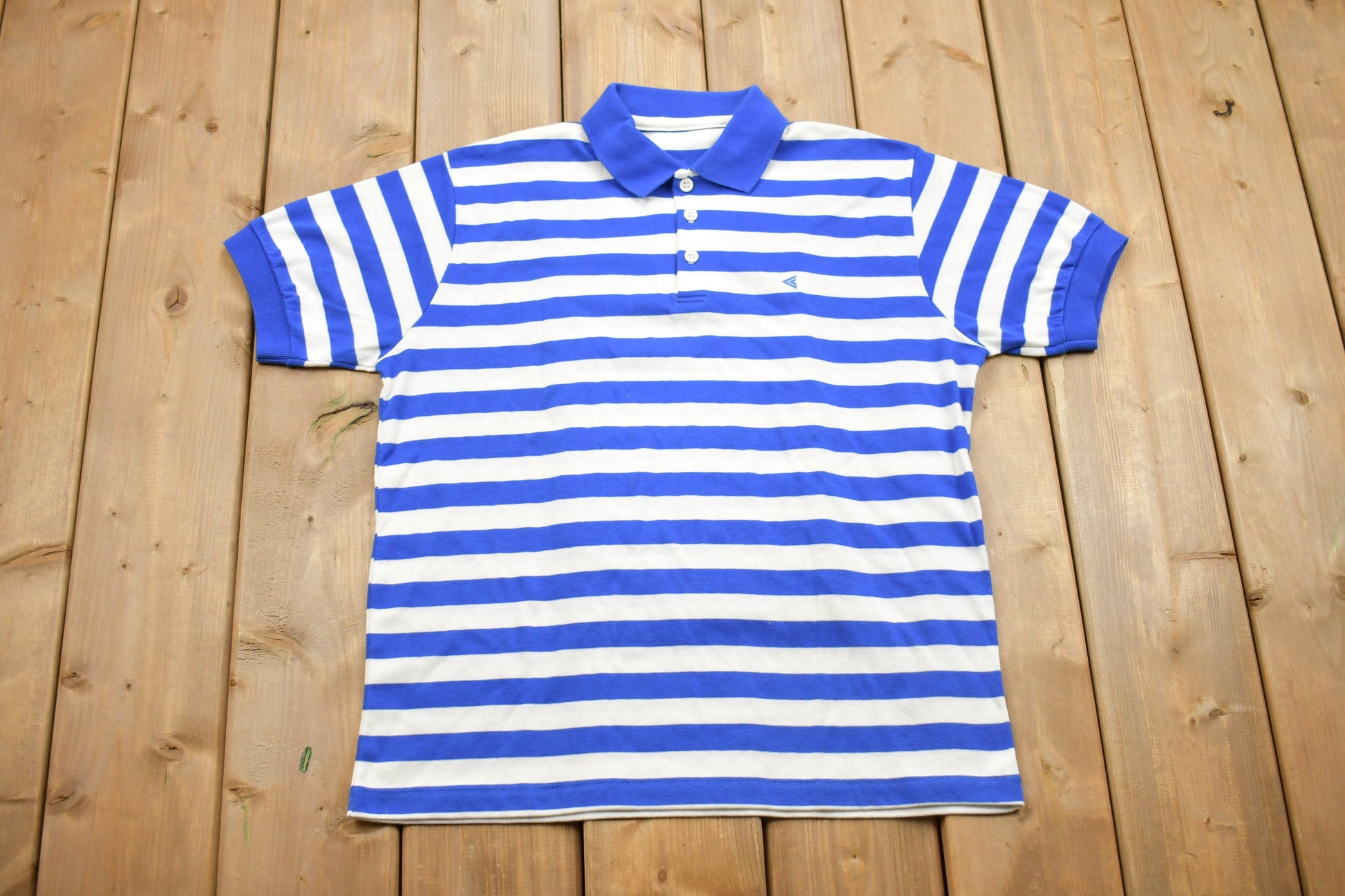 Vintage 1990s Striped Polo Shirt
