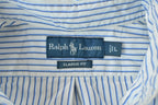 Vintage 90s Polo Striped Button Up Shirt