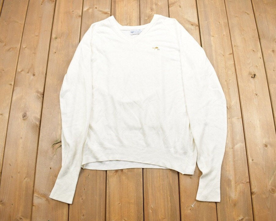 Vintage 1990s Pickering Active Sportswear V-Neck Sweatshirt