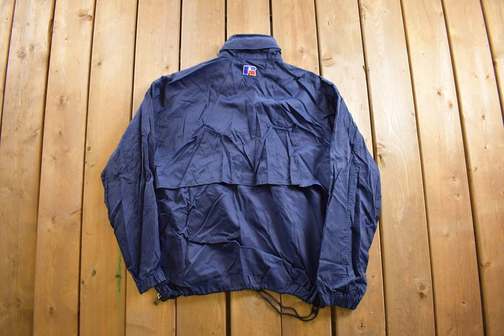 Vintage 1990s Penn State Russell Athletic Half Zip Windbreaker Jacket