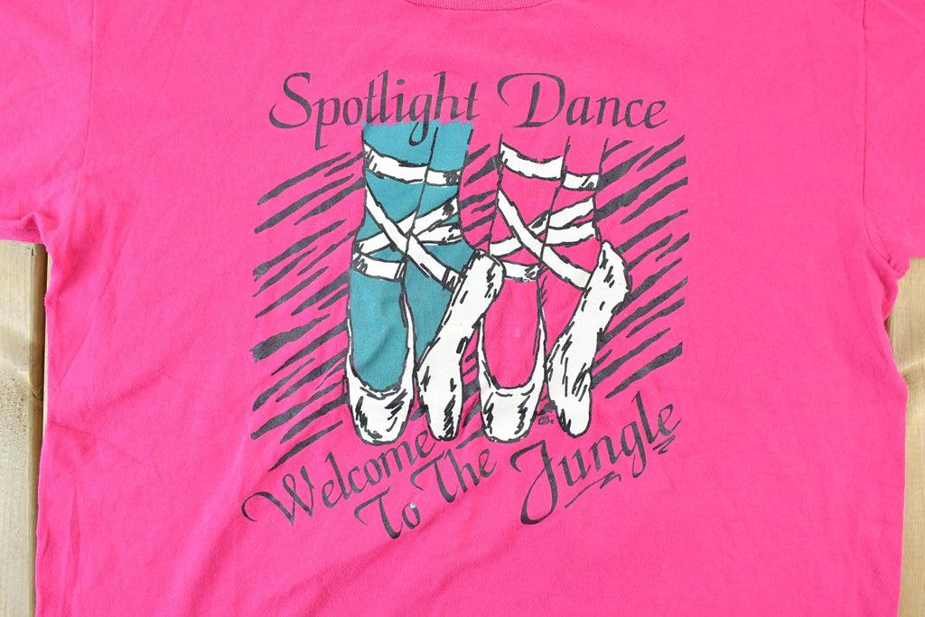 Vintage 1990s Welcome To The Jungle Single Stitch Dance T-Shirt