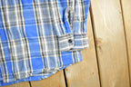 Vintage 1990s OshKosh B'Gosh Plaid Flannel Button Up Shirt Men's XL