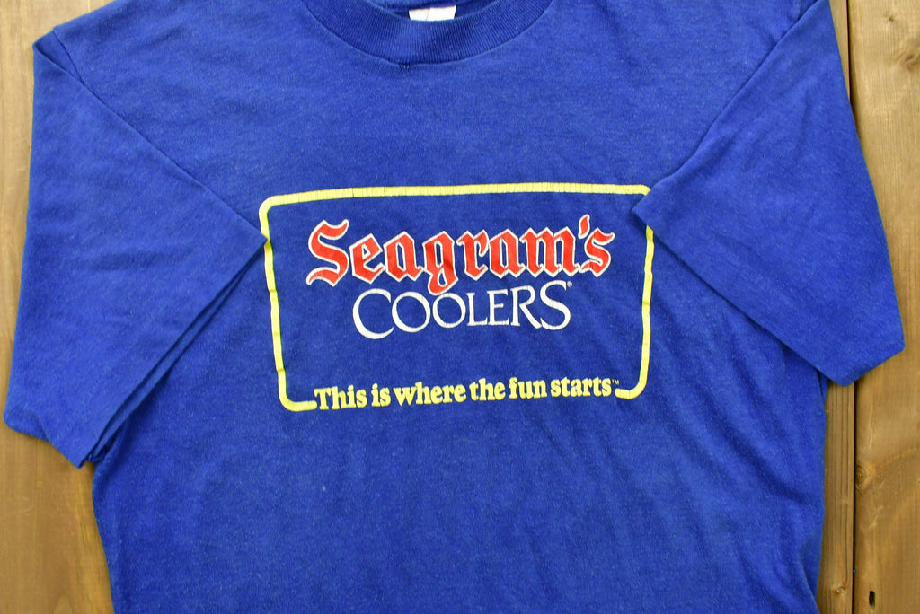 Vintage 90's Seagmans Coolers This Is Where The Fun Starts Single Stitch T-Shirt