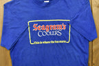 Vintage 90's Seagmans Coolers This Is Where The Fun Starts Single Stitch T-Shirt