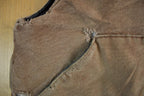 Vintage 1990s Distressed Carhartt Quilt Lined Jacket Vest Mens Large