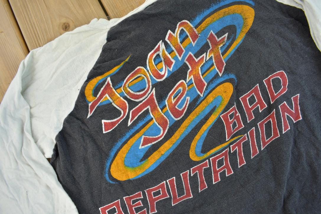 Vintage 1982 Joan Jett & The Blackhearts World Tour Raglan Band Tee