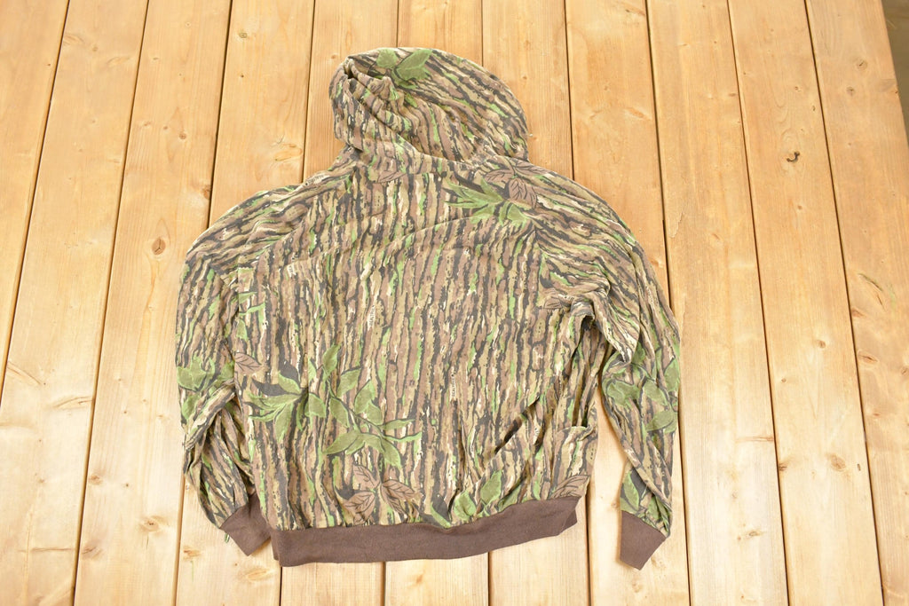 Vintage 1980s Walls Blizzard Pruf Realtree Camo Full Zip Hoodie Sweatshirt Men's M