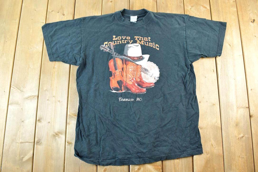 Vintage 1990s Love That Country Music Single Stitch T-Shirt