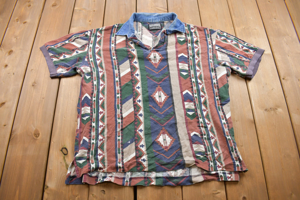 Vintage 1990s Rough Rider Collared T Shirt