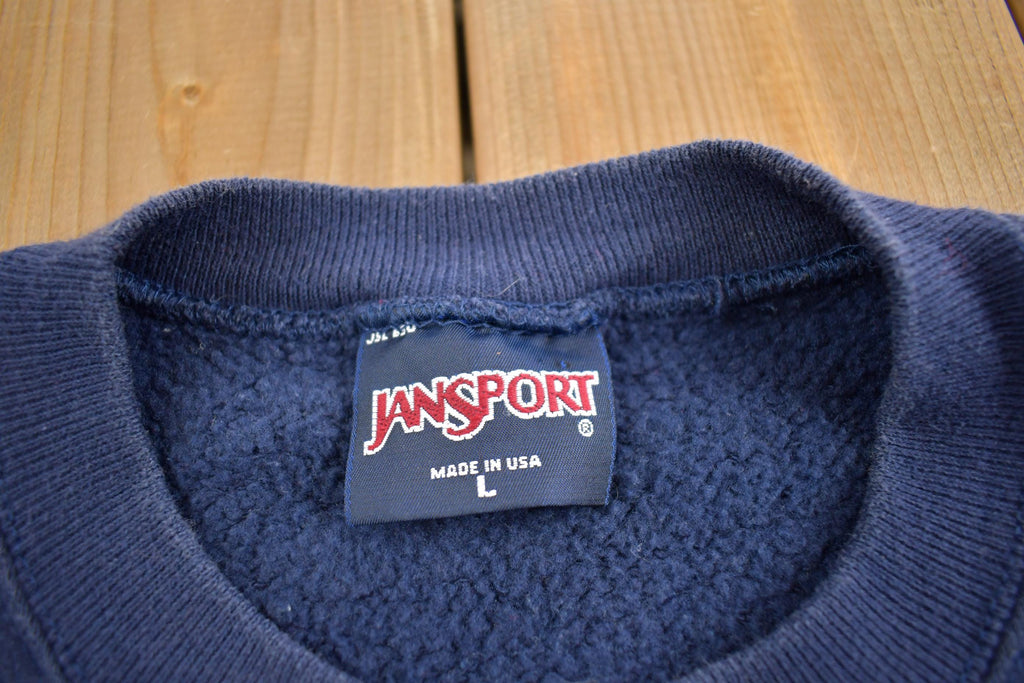 Vintage 1990s Slippery Rock Mom University Embroidered Crewneck Sweatshirt Made In USA