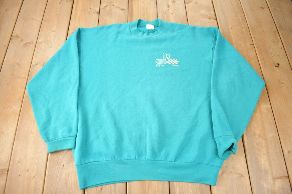 Vintage 1995 OHS OTTAWA Crewneck Sweatshirt Made In Canada