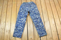 Vintage 1990s Navy Blue Digital Army Camouflage Cargo Pants Size 27 x 31 / Streetwear / Army Pants / Military Pants / Vintage Cargos