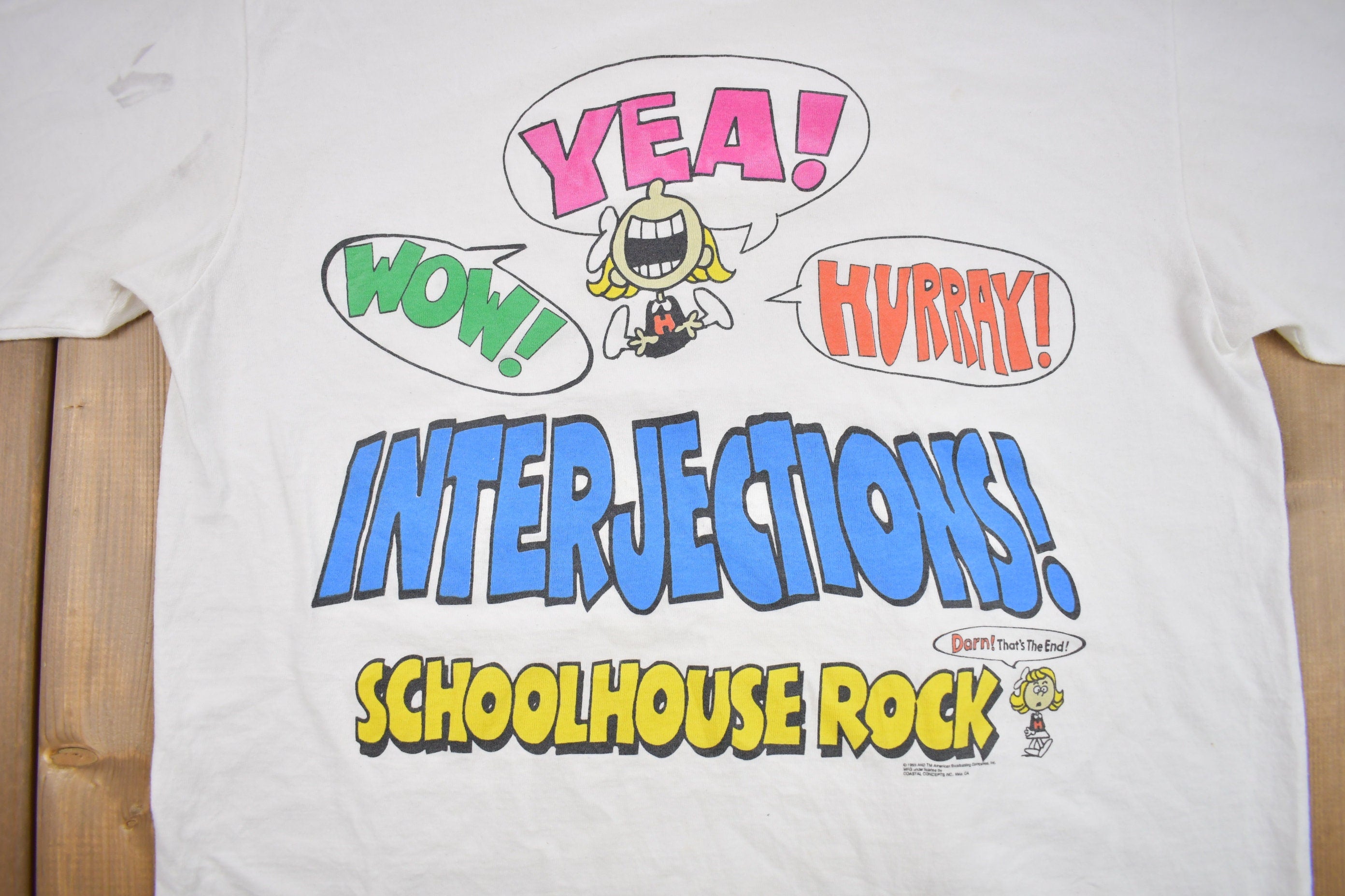 Vintage 1985s Schoolhouse Rock TV Show Graphic T Shirt