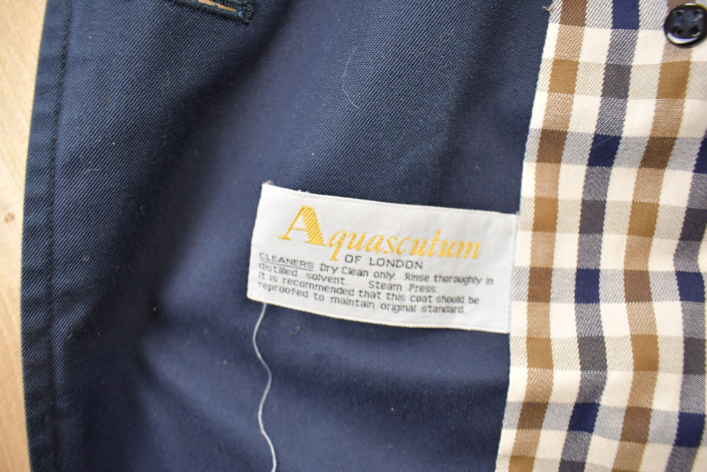 Vintage 1980s Aquasculum Satin Rain Jacket