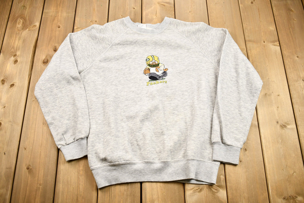 Vintage 1980s Green Bay Packers NFL Raglan Crewneck