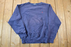 Vintage 1990s Polo By Ralph Lauren Navy Crewneck Sweatshirt