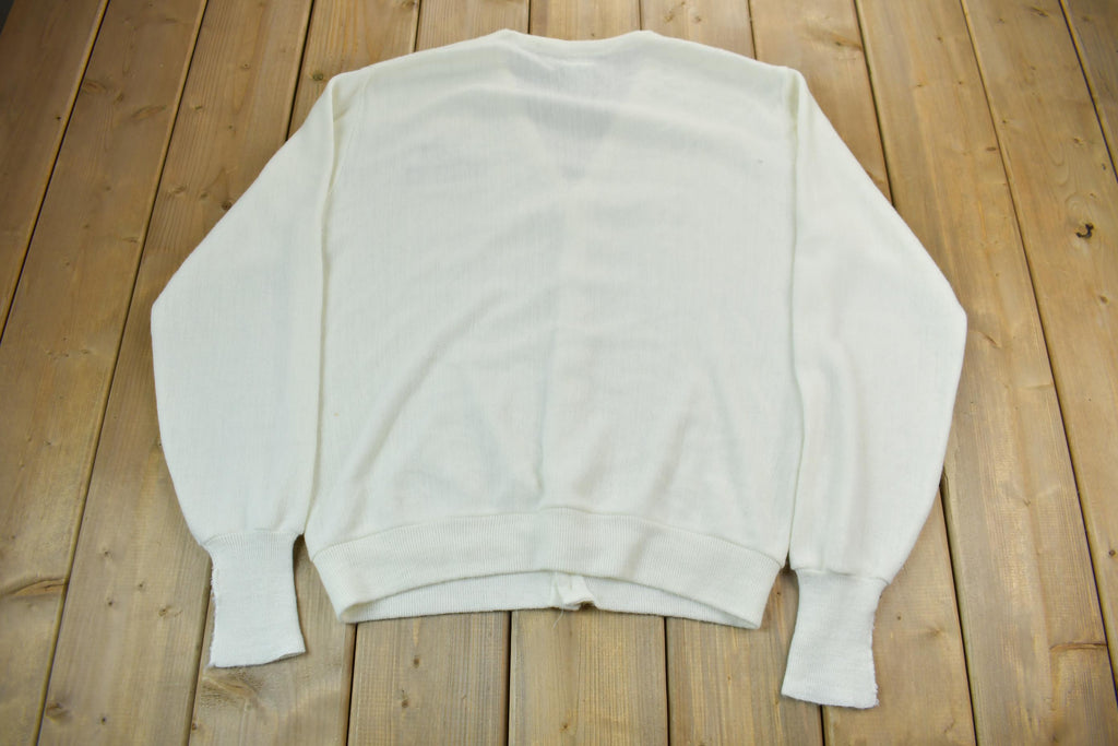 Vintage 1990s University Of Notre Dame Cardigan Sweater Made In USA