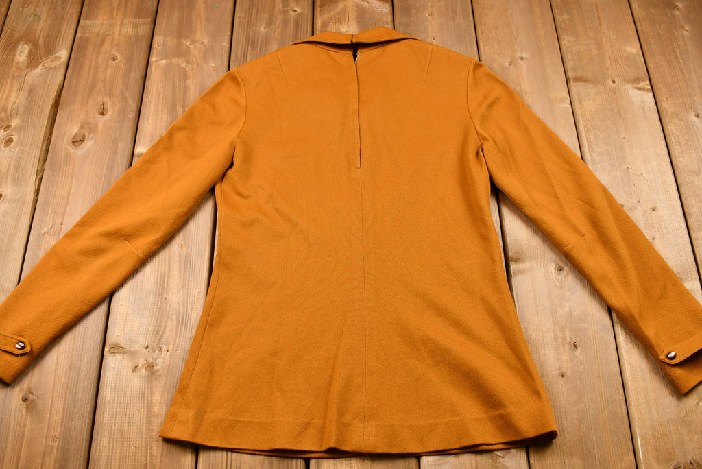 Vintage 1970s Long Sleeve Tunic Blouse