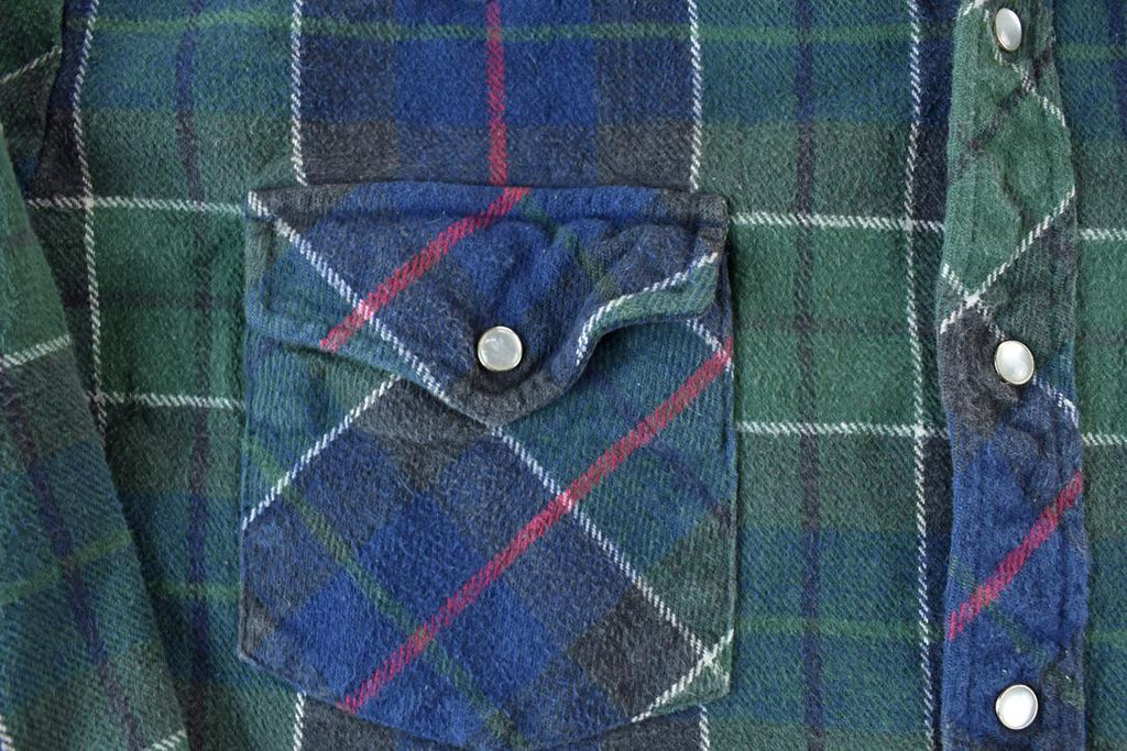Vintage 1990s Big Mac Plaid Heavy Flannel Button Up Shirt /