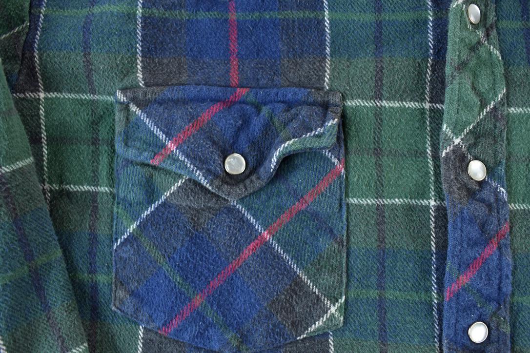 Vintage 1990s Big Mac Plaid Heavy Flannel Button Up Shirt /